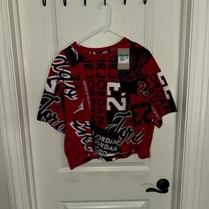 New Jordan cropped tee